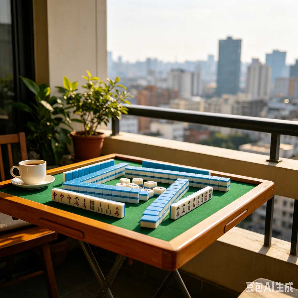retro vintage mahjong set
