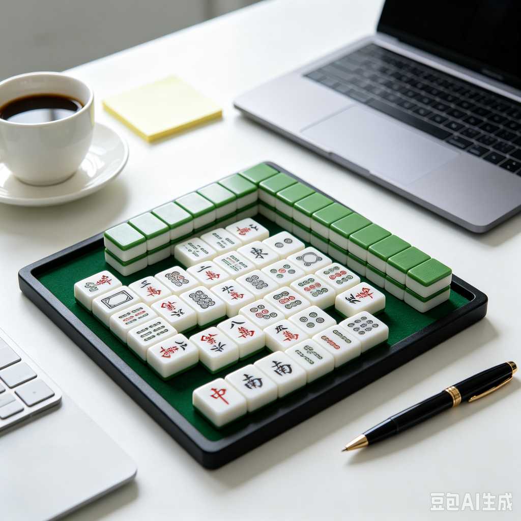 decorative text mahjong set