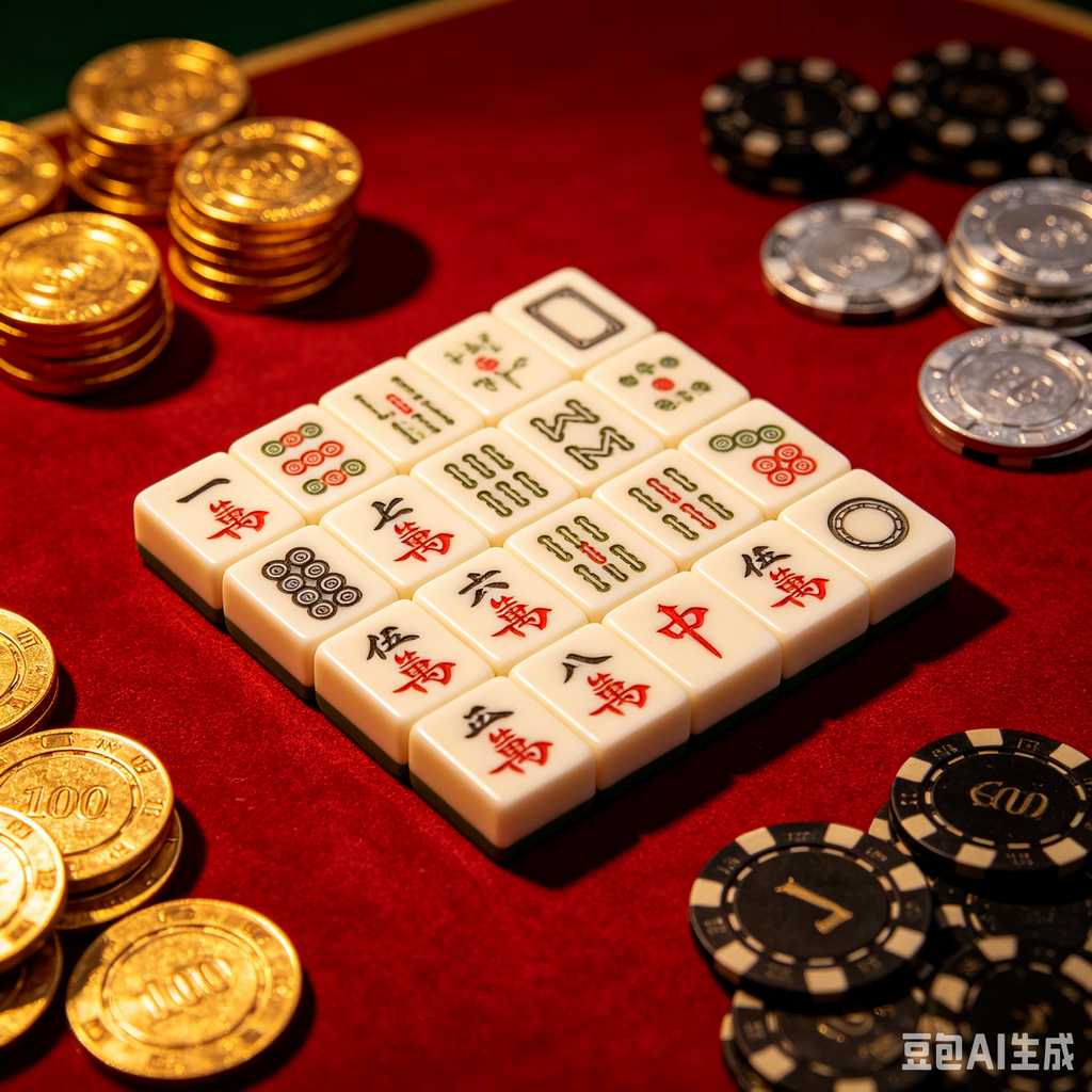 compact mahjong set with case